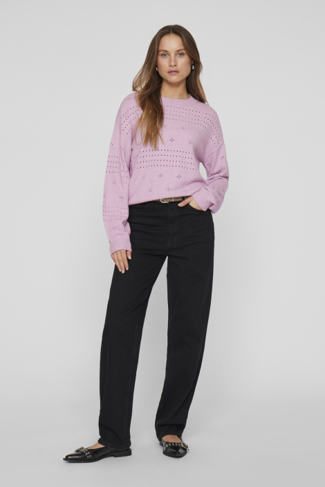 Vila roze dames trui
