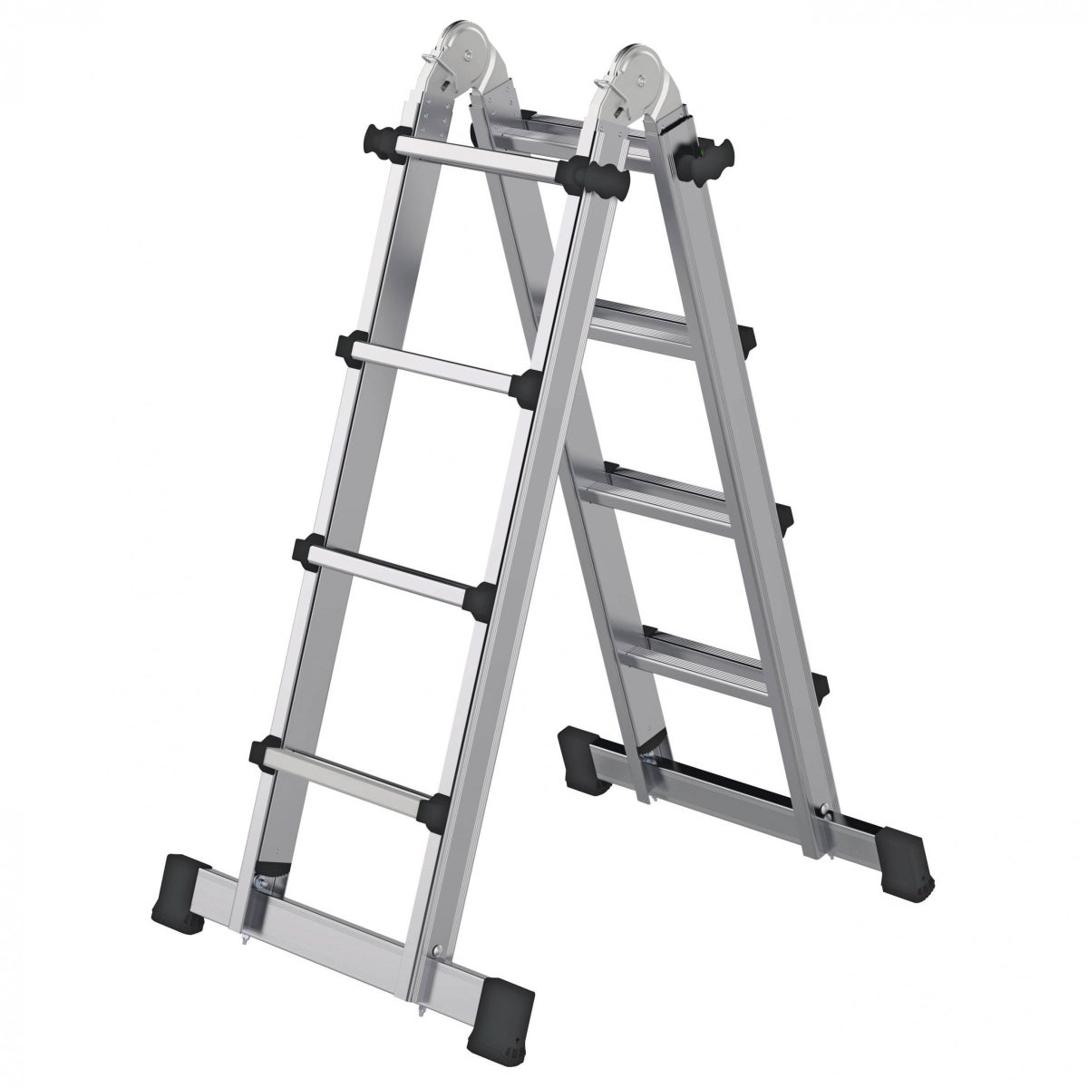MUNK telescopische ladder met dwarsbalk, 4x4 sporten