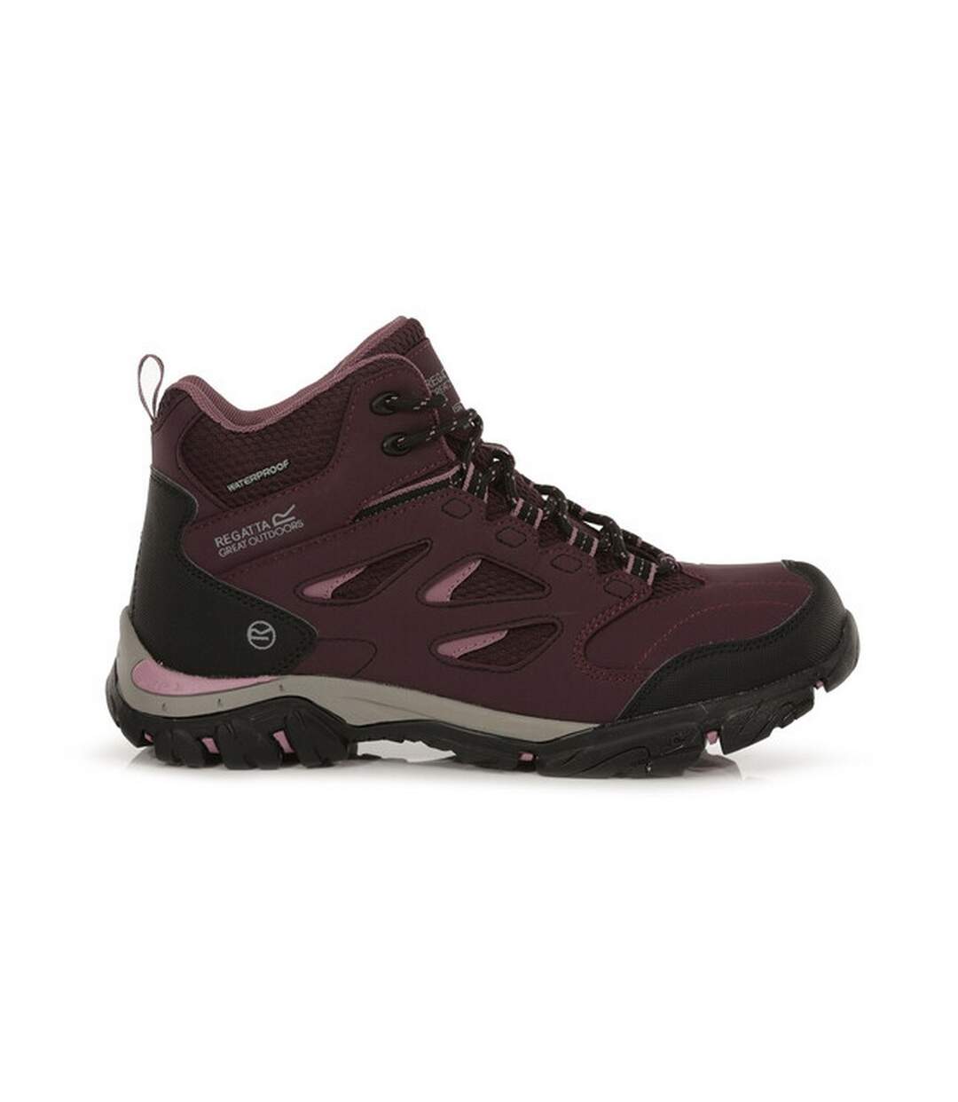Regatta - Chaussures montantes de randonnée HOLCOMBE - Femme (Gris/rose foncé) - UTRG3705