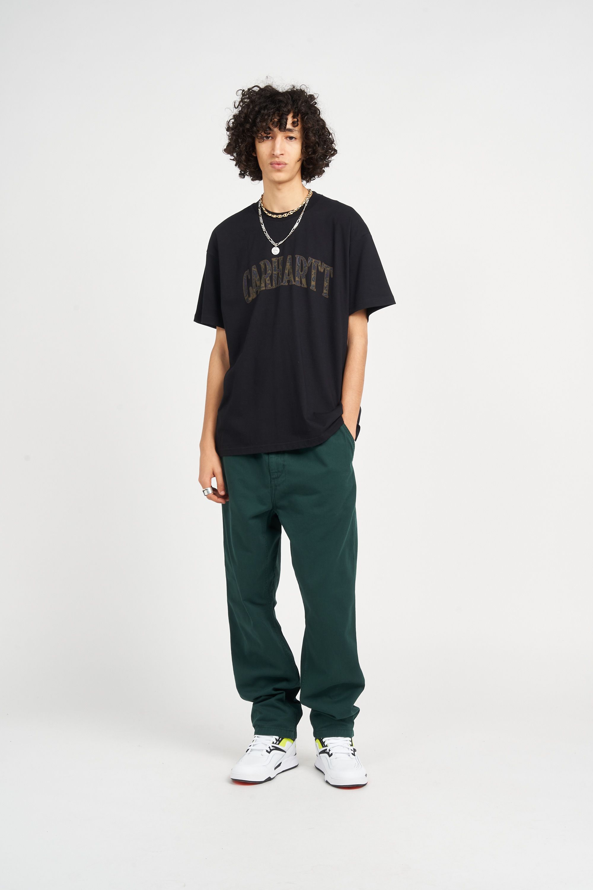 CARHARTT WIP t-shirt  S/S Paisley Script T-Shirt Noir