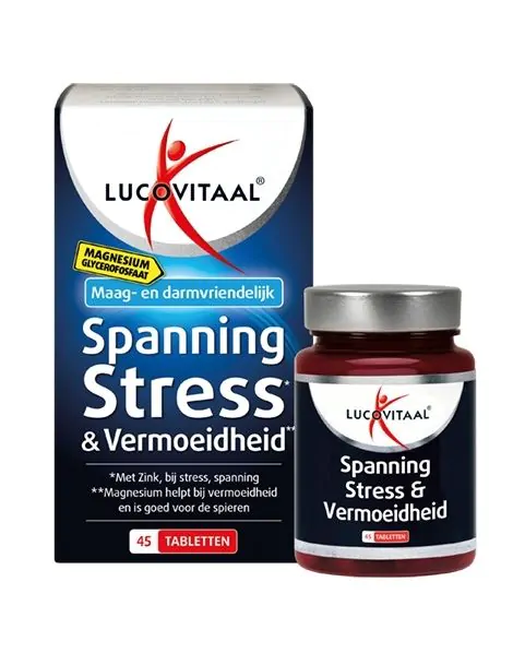Magnesium Spanning, Stress & Vermoeidheid 45 tabletten