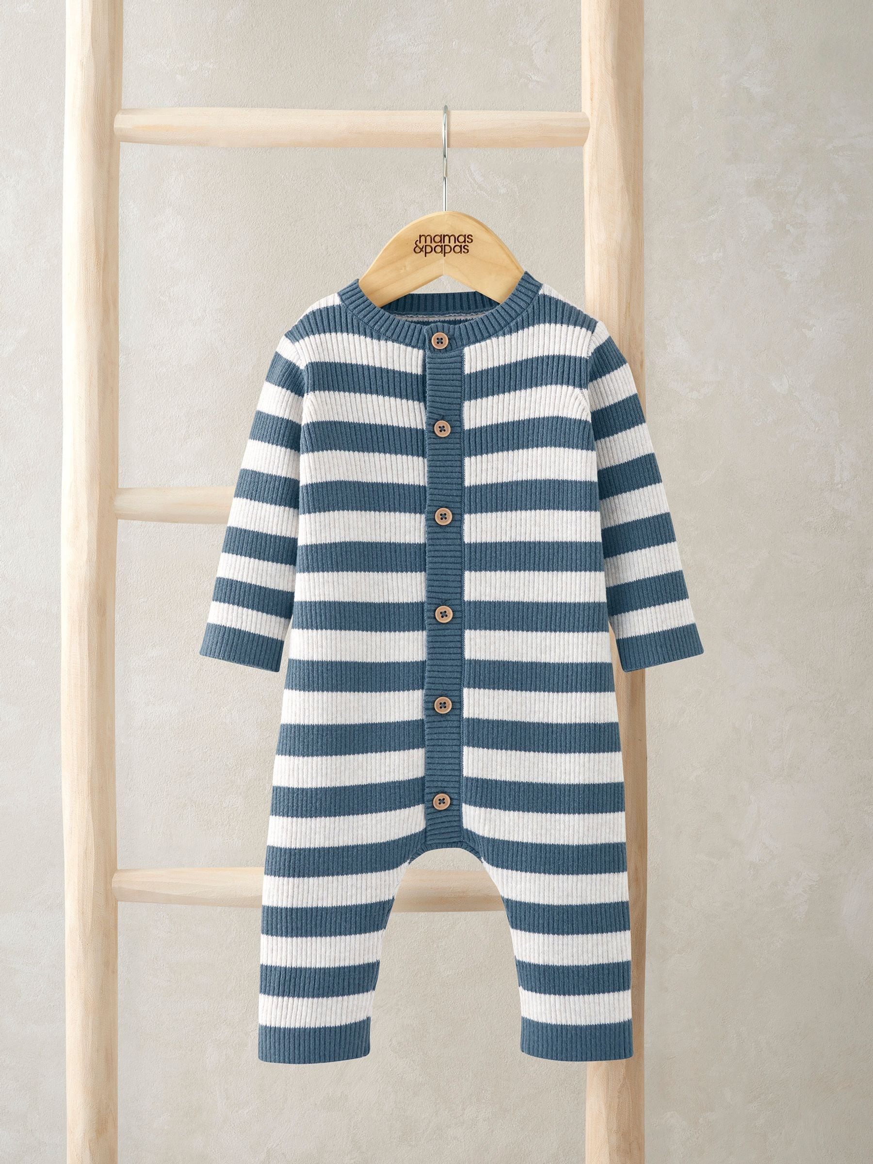 Mamas & Papas Knitted Stripe Romper