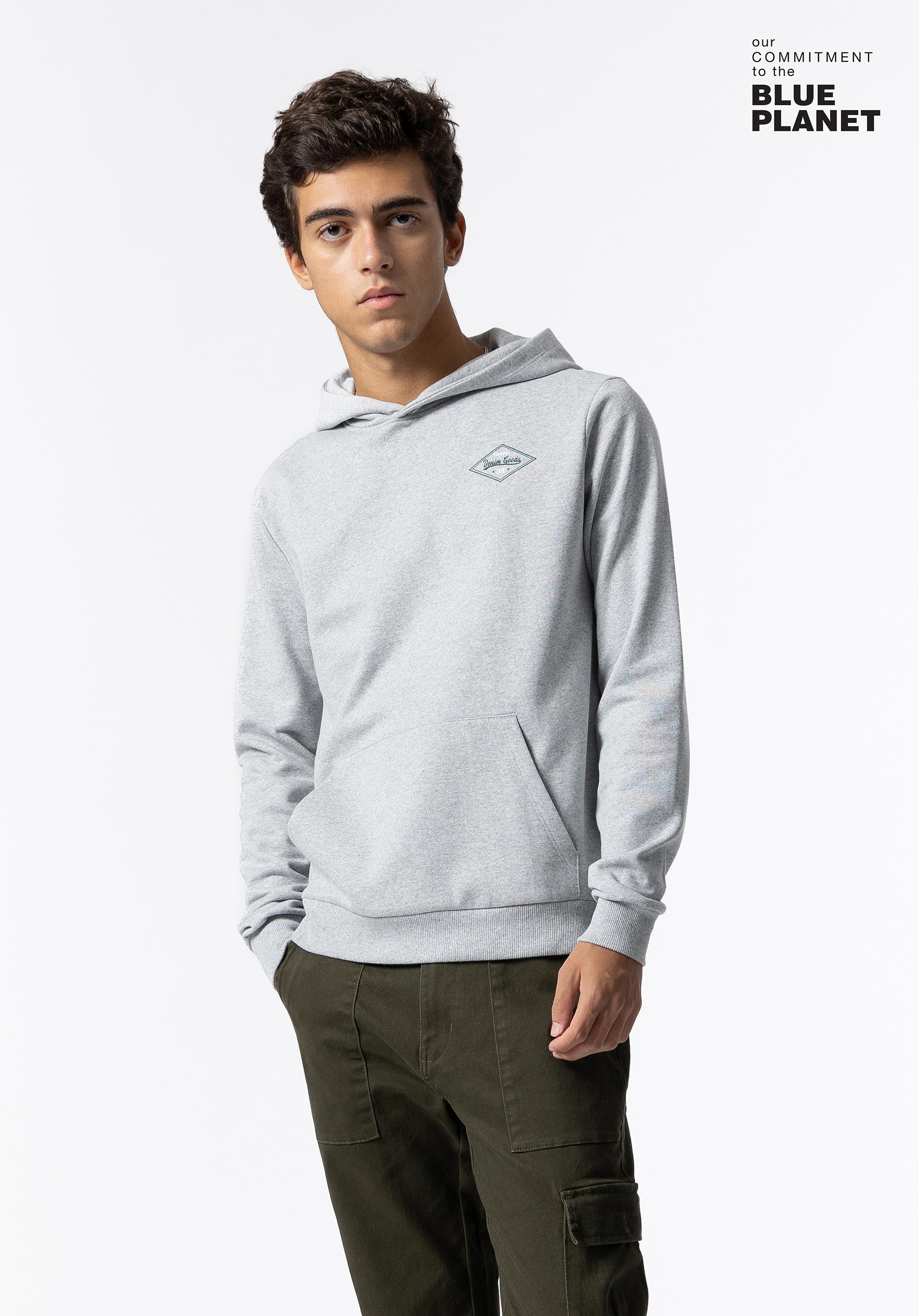 Hoodie com Estampado Frontal