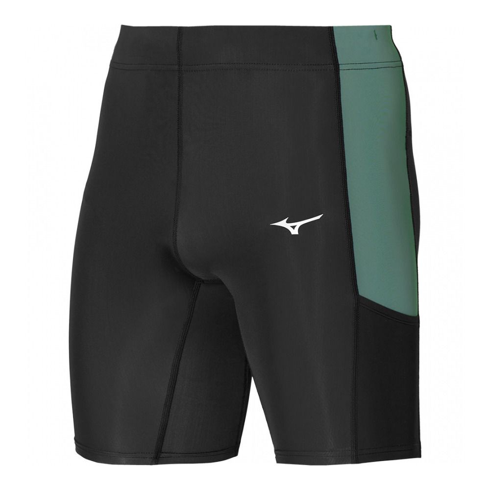 Mizuno CORE IMPULSE - Cuissard Homme black/mineral blue