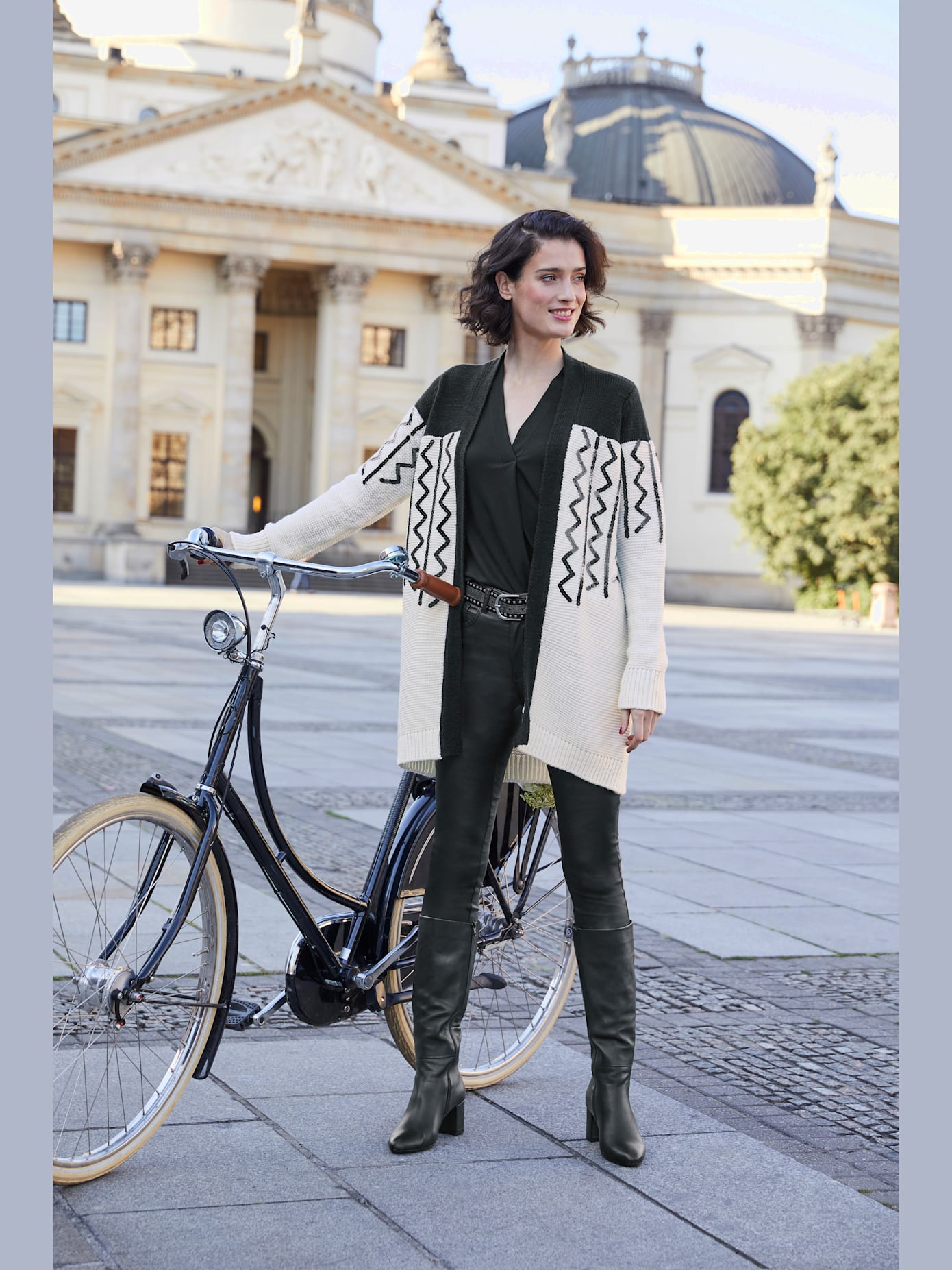 Pantalon effet ventre plat coupe skinny tendance