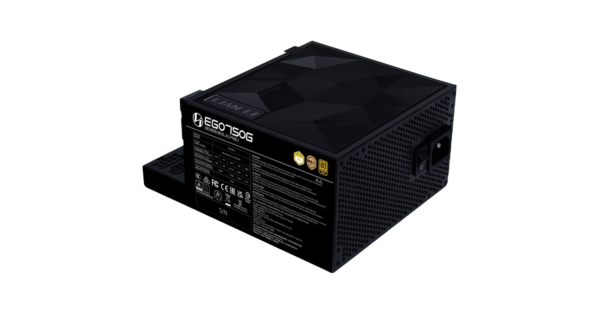 Lian LiEDGE GOLD 750 modulaire 750 watt voeding   (Zwart, 1x 12V-2x6, 3x PCIe)