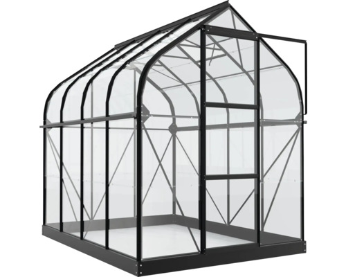 Vitavia Orion 5000 kas, enkelvoudig veiligheidsglas 3 mm, 202x257 cm, zwart