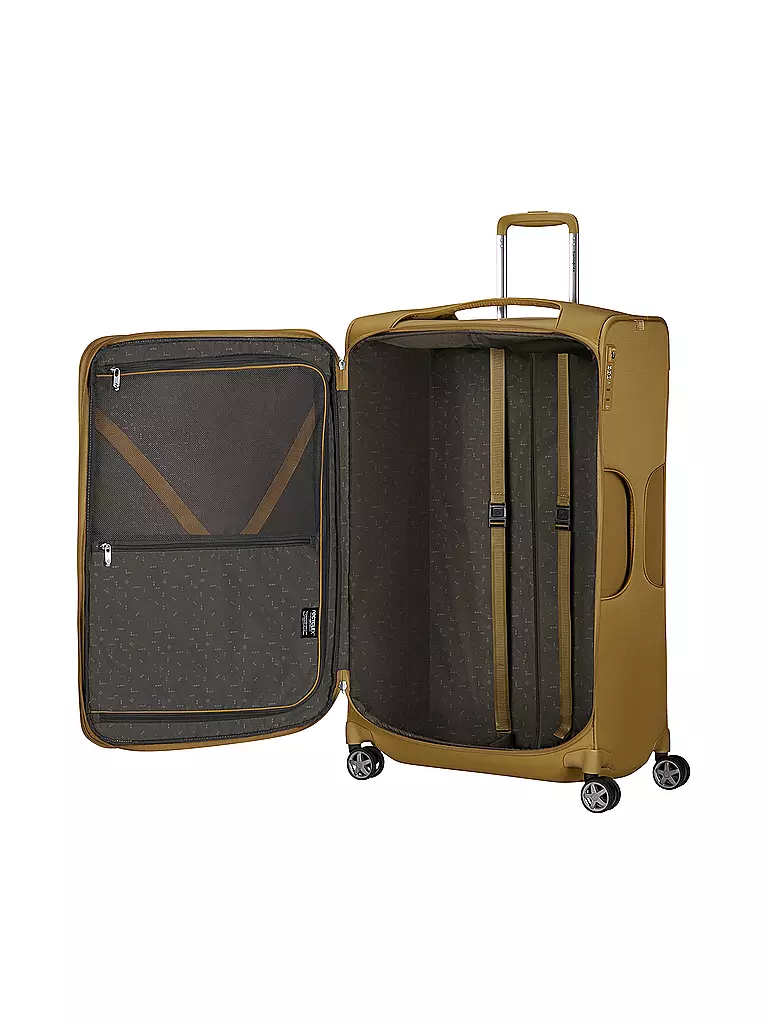 SAMSONITE Trolley  D'LITE SPINNER 78cm erweiterbar mustard yellow senf