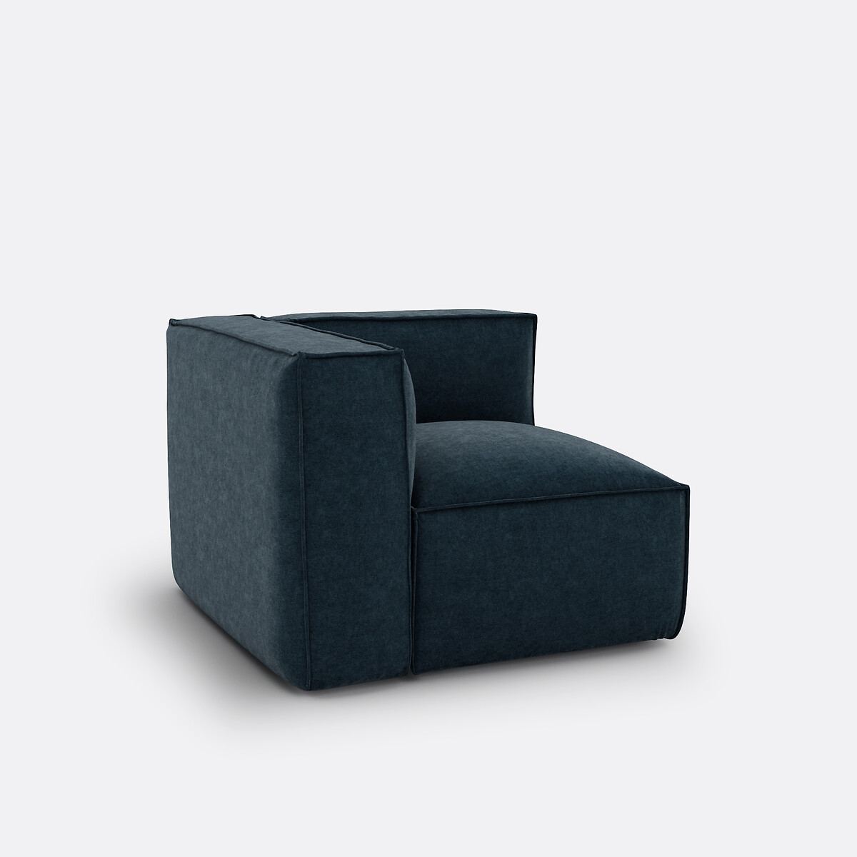 LA REDOUTE INTERIEURS<br>Sofá modular de canto em veludo texturizado, Seven