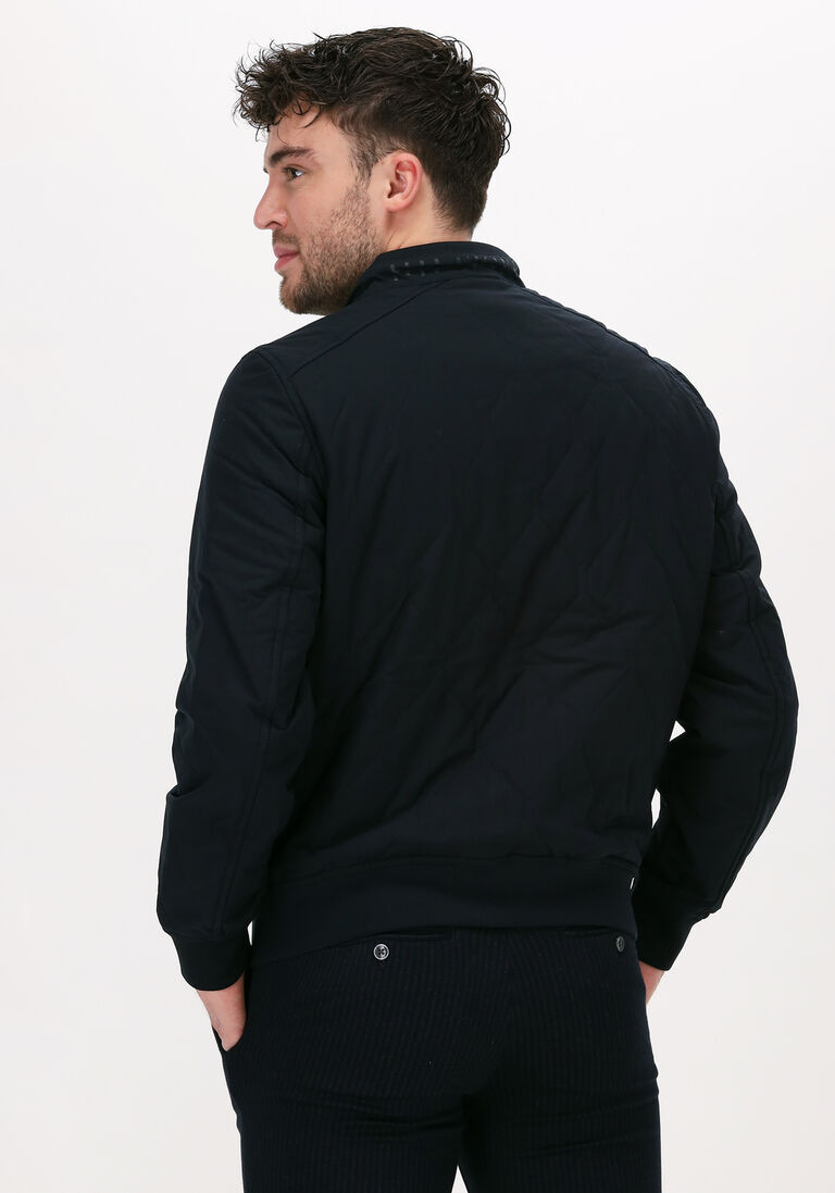 TOMMY HILFIGER donkerblauwe tommy hilfiger jack diamond quilted bomber