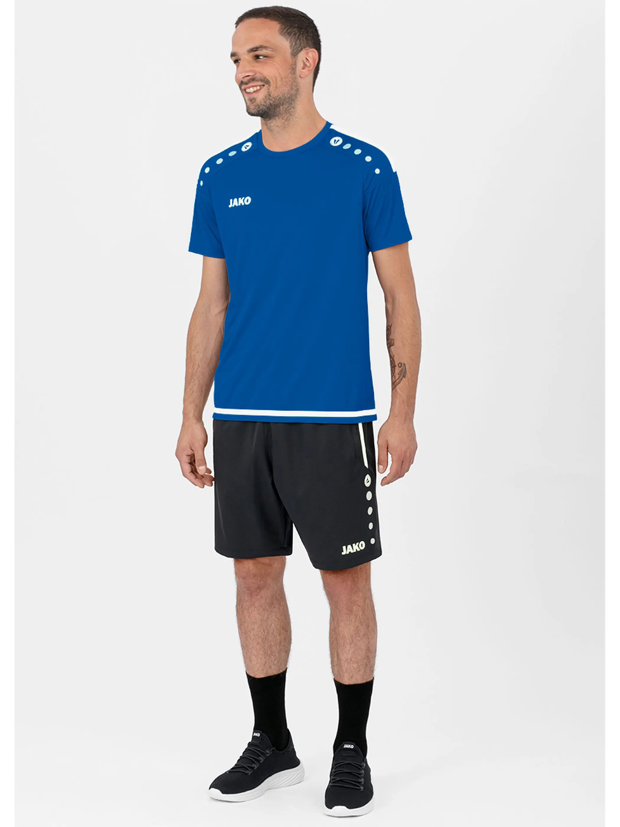 Herren Sporthose mit Print und Seitenstreifen
