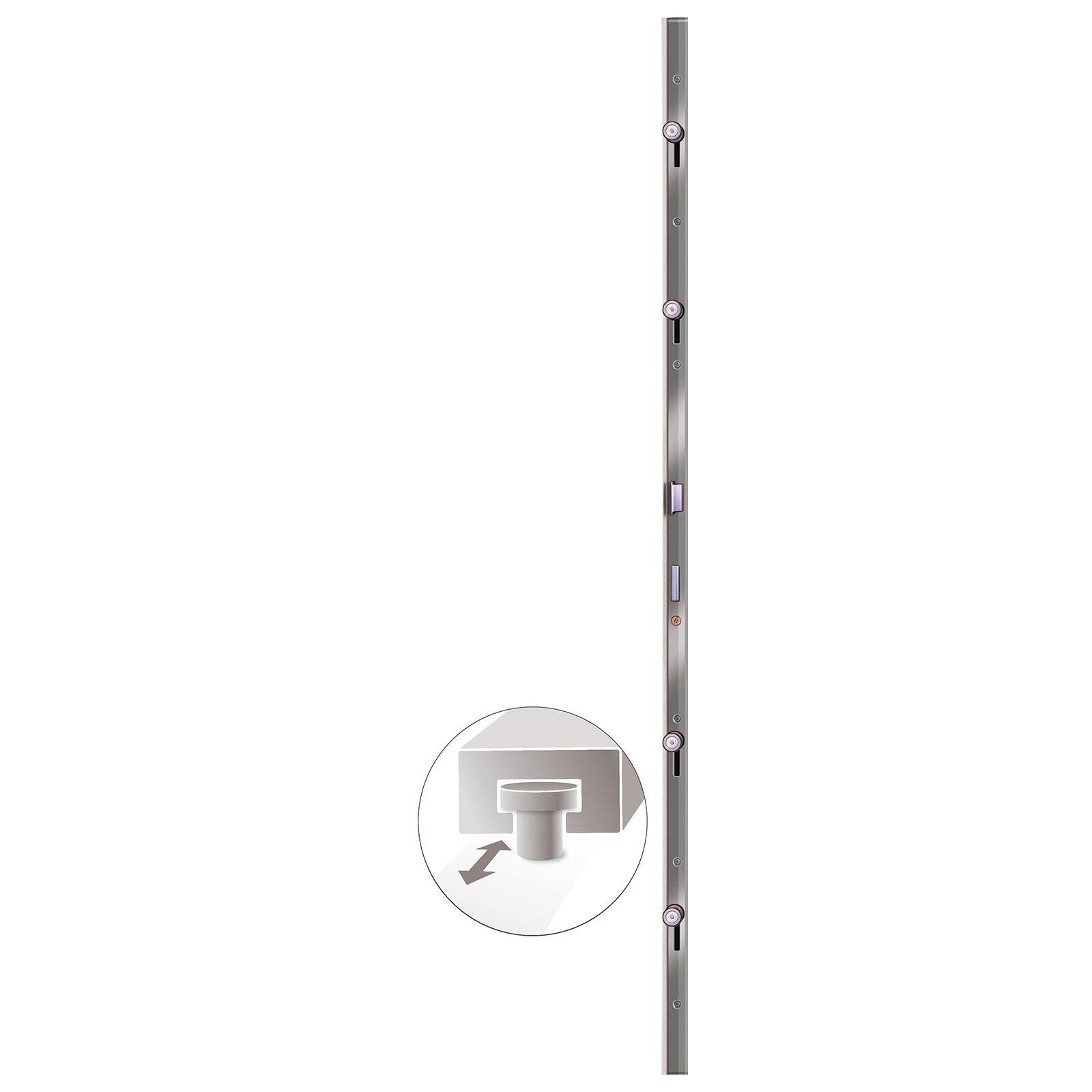 vidaXL Antraciet PVC Voordeur