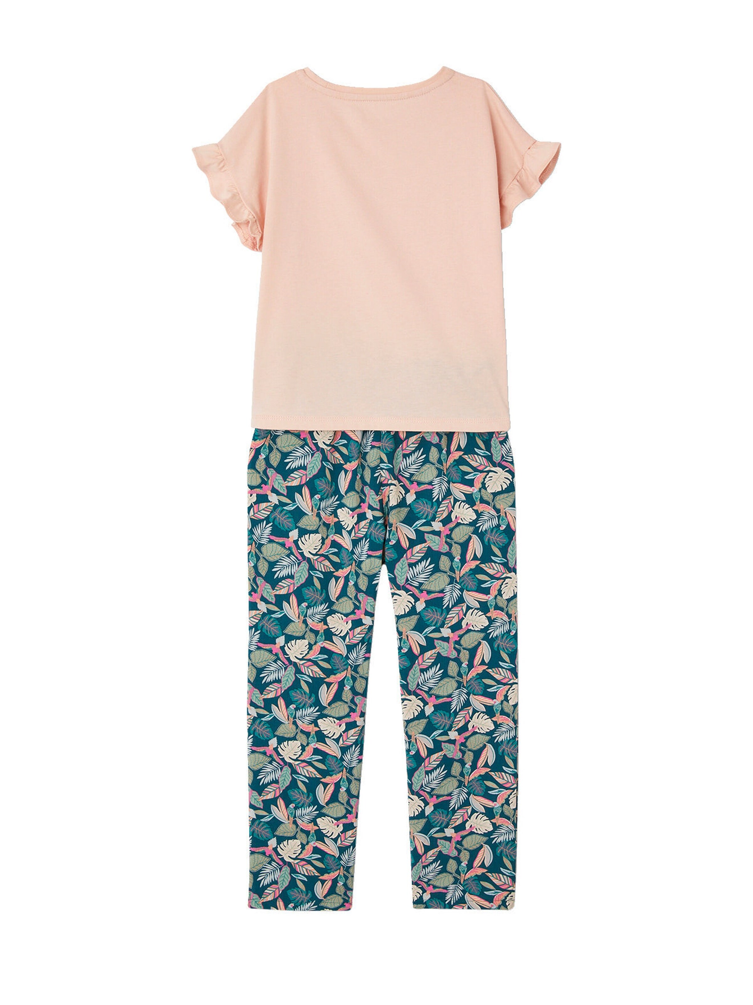 Vertbaudet Mädchen-Set: T-Shirt & Hose grün