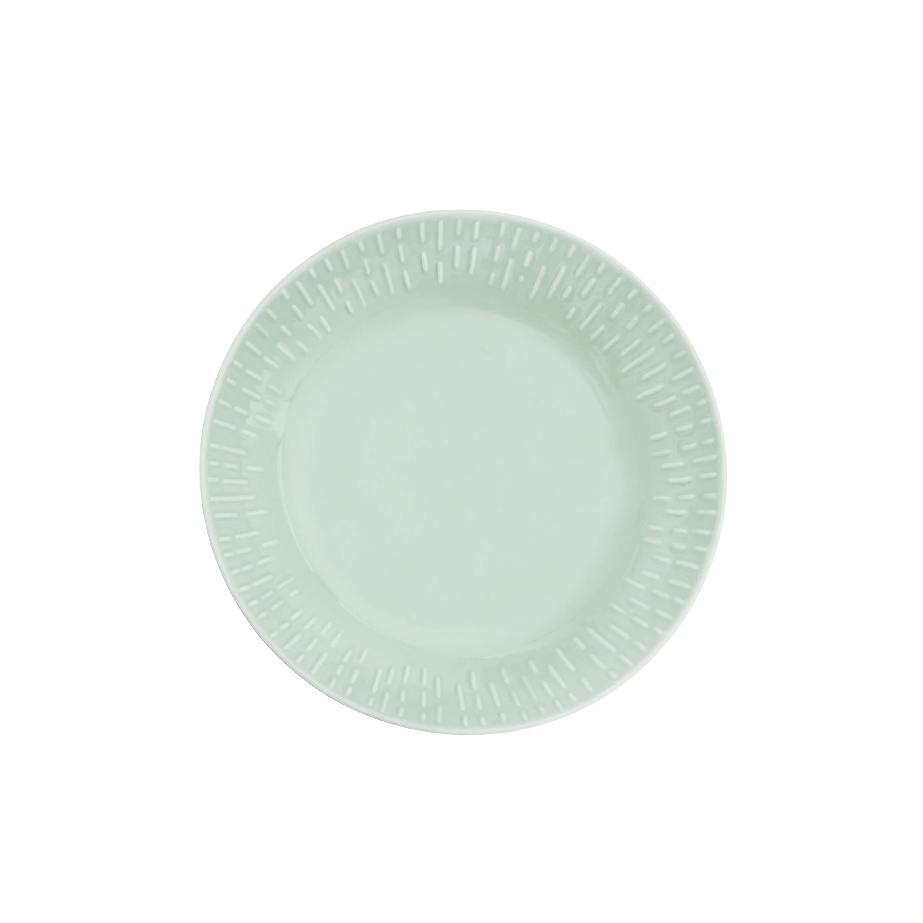 Aida  Confetti Pistachio pastatallerken m/relief - Ø23 cm.