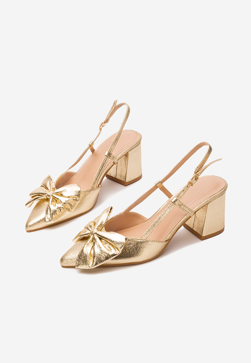 Chaussures slingback dorées Latosha