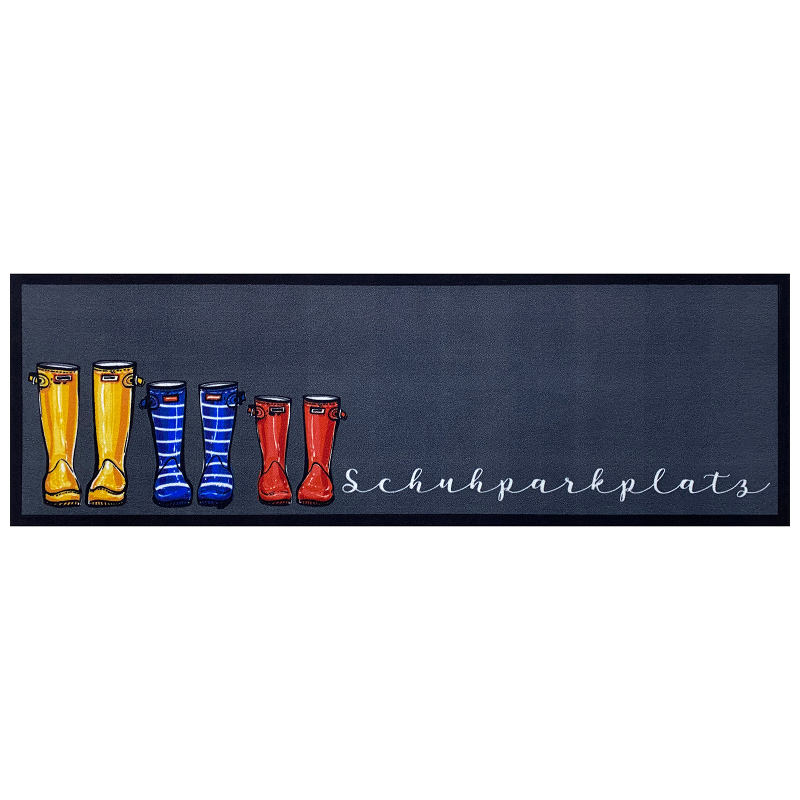 Läufer Tripple Family Boots - anthrazit - 50x150 cm
