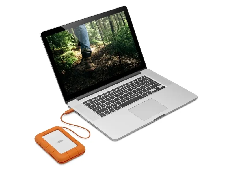LaCie Rugged USB-C STFR5000800 - Harddisk - 5 TB - ekstern (bærbar) - USB 3.1 Gen 1 (USB-C stikforbindelse) - med 2 års Rescue Data Recovery Service Plan