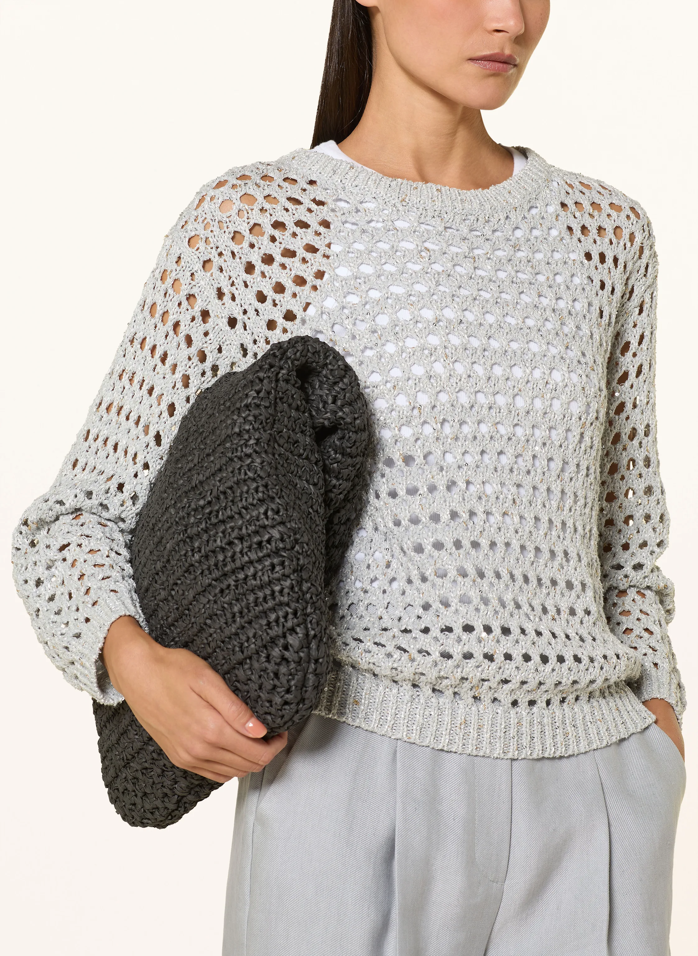 LUISA CERANO Pullover mit Pailletten