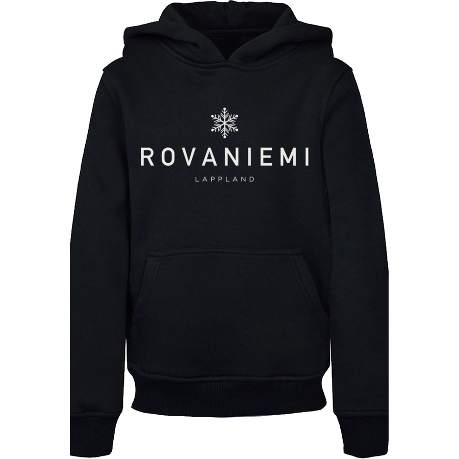 F4NT4STIC Hoodie Schneeflocke Winter Lappland schwarz