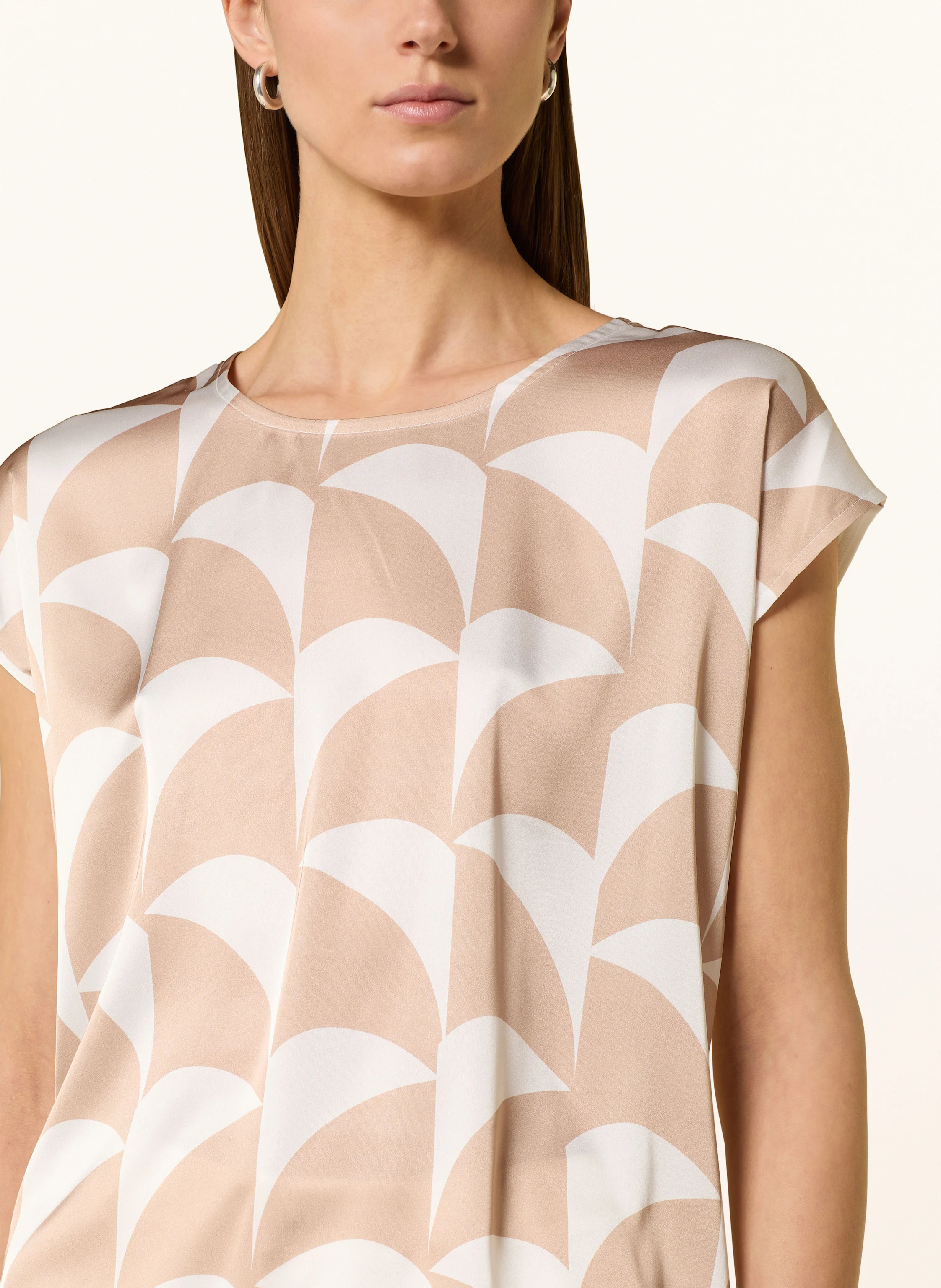 MORE & MORE Blusenshirt im Materialmix
