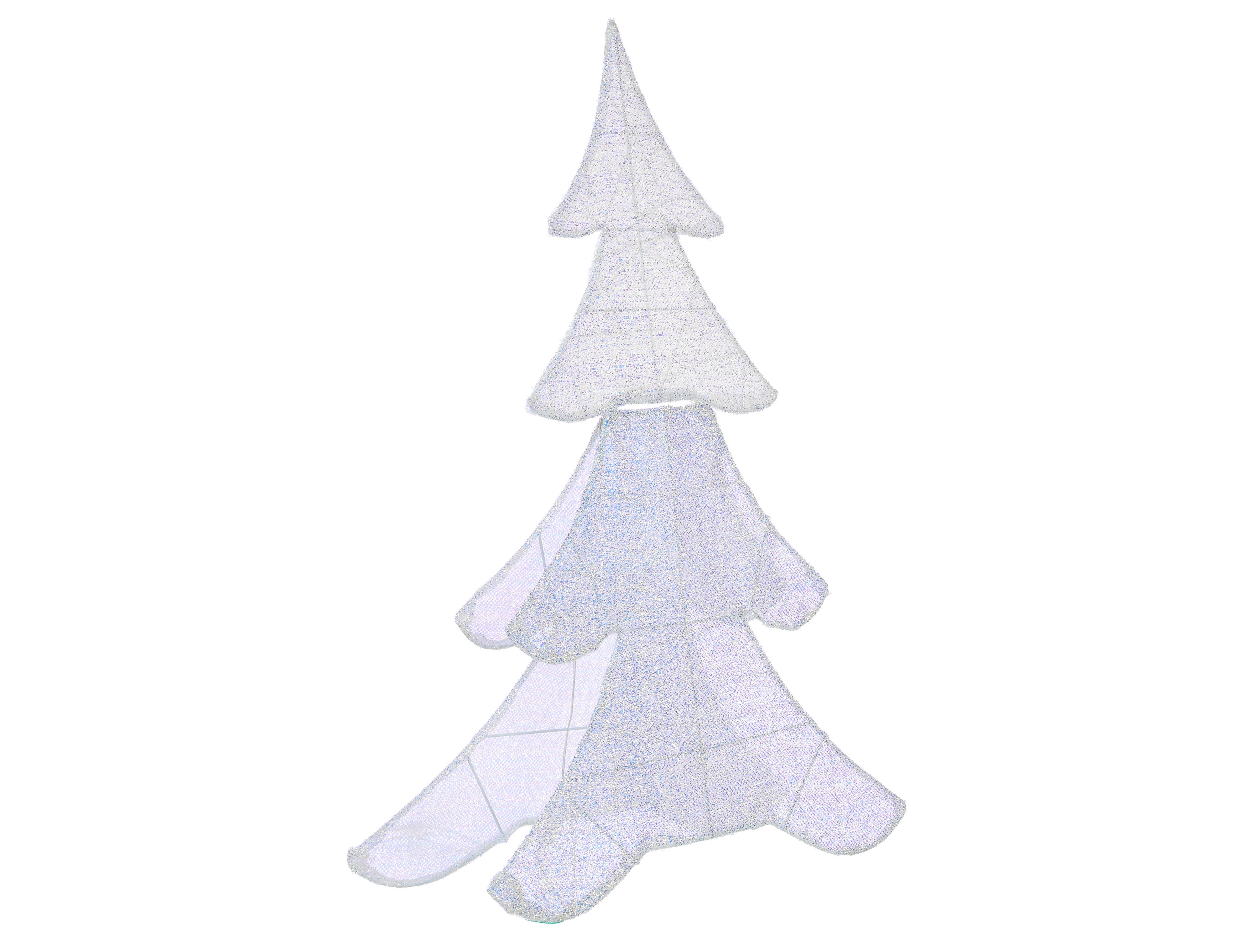 Buitendecoratie LED EDASJON Kerstboom 95 cm Wit