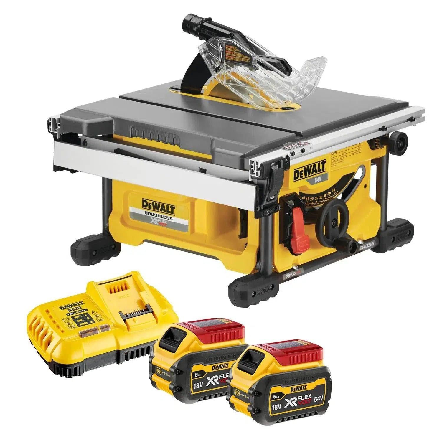DeWALT DCS7485T2 Accu Zaagtafel 210mm 54V XR FlexVolt 6.0Ah