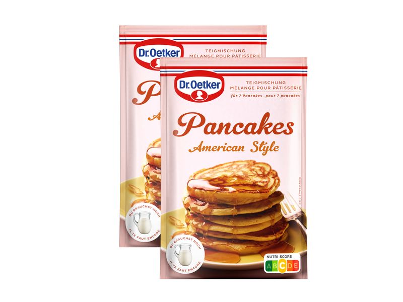 Dr.Oetker Teigmischung Pancakes 2 x 210 g Teigmischung für amerikanische Pancakes