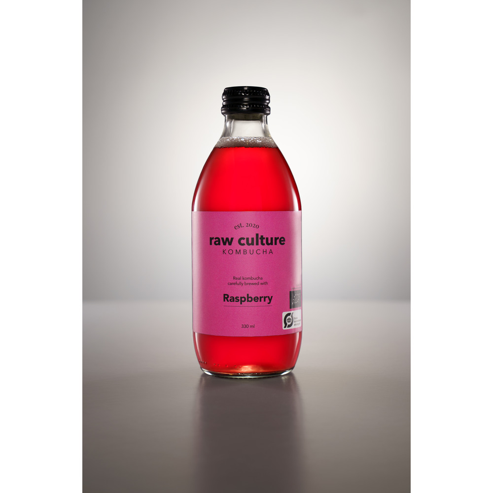 Raw Culture Kombucha Hindbær Ø - 330 ml