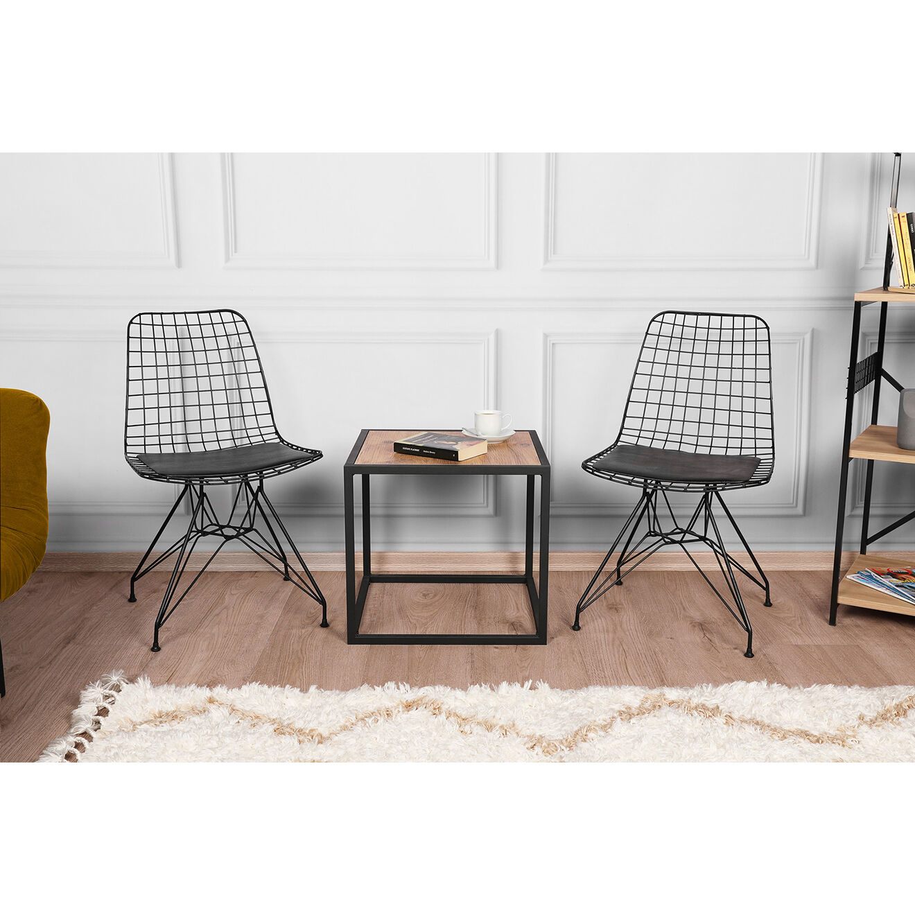 Homitis 2 Chaises Li noires - 53x80x51 cm