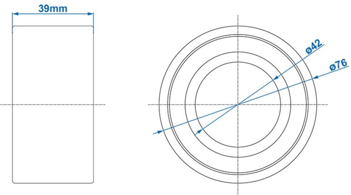 ProPlus Compactlager - 42/76x39 mm