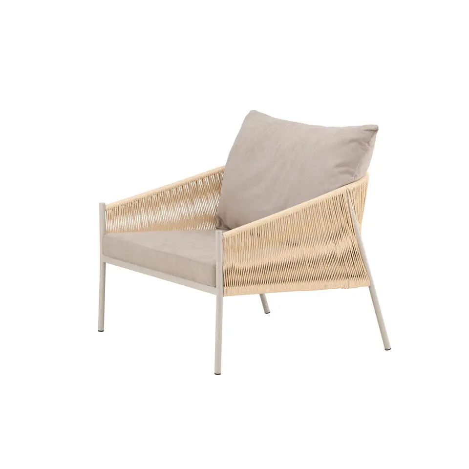 Fauteuil Beige Stof - 90x98x74cm - Louie