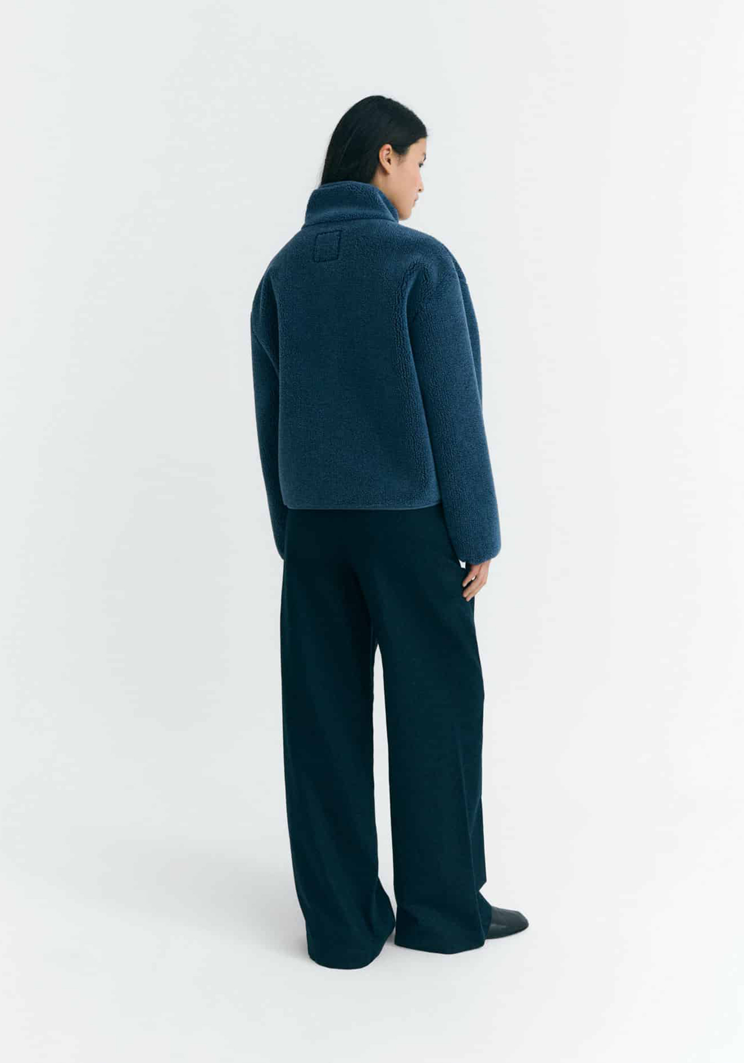Thinking Mu Jacke Kourtney Fuzz Blue