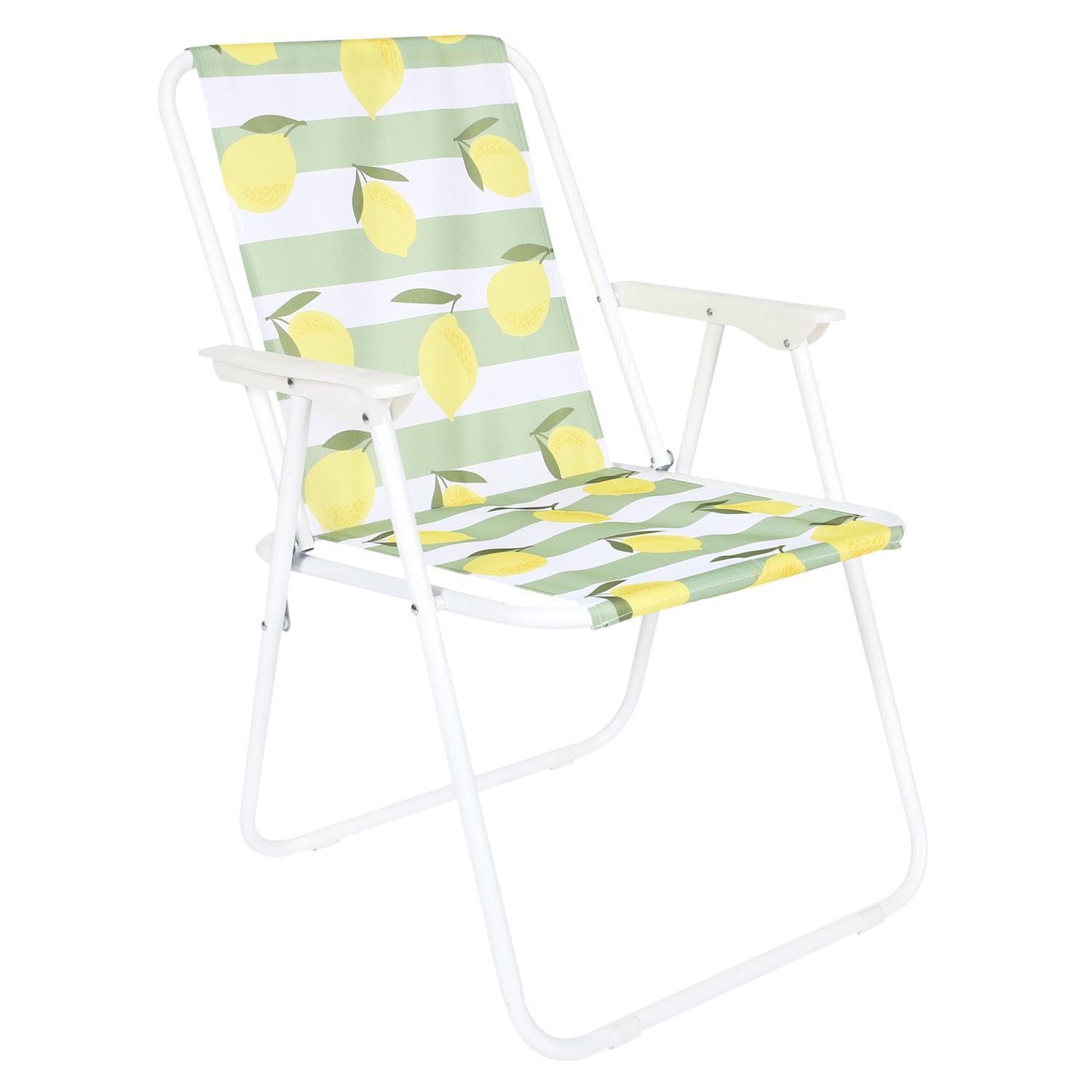CHAISE PLIANTE CITRONS
