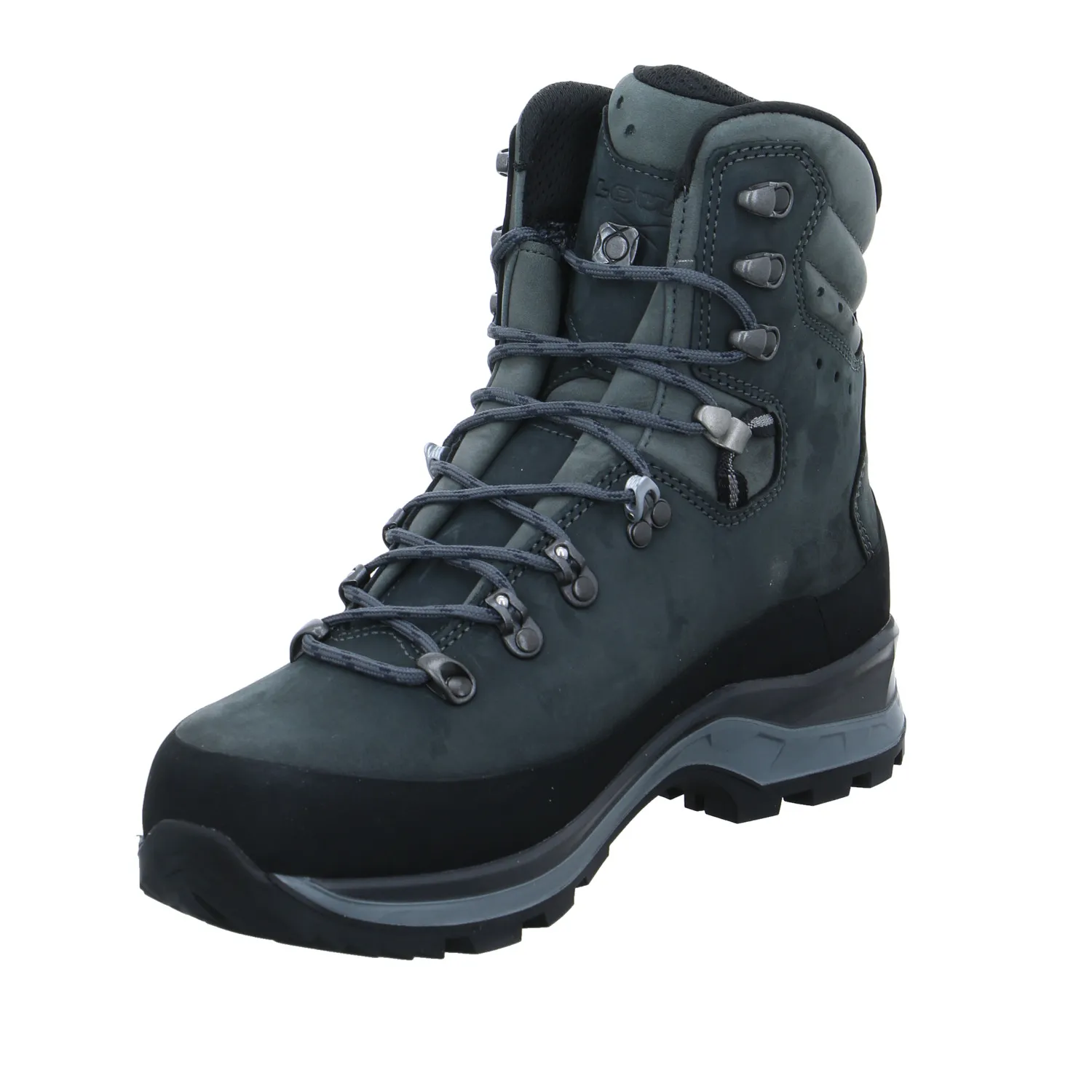 LOWA Trekkingschuhe Blau Leder