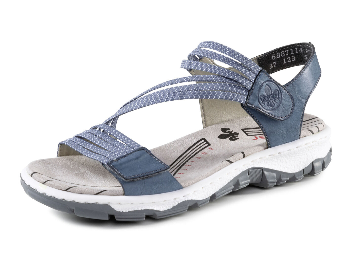 Rieker, sportliche Damen-Sandalen, mit zwei Klettspangen
