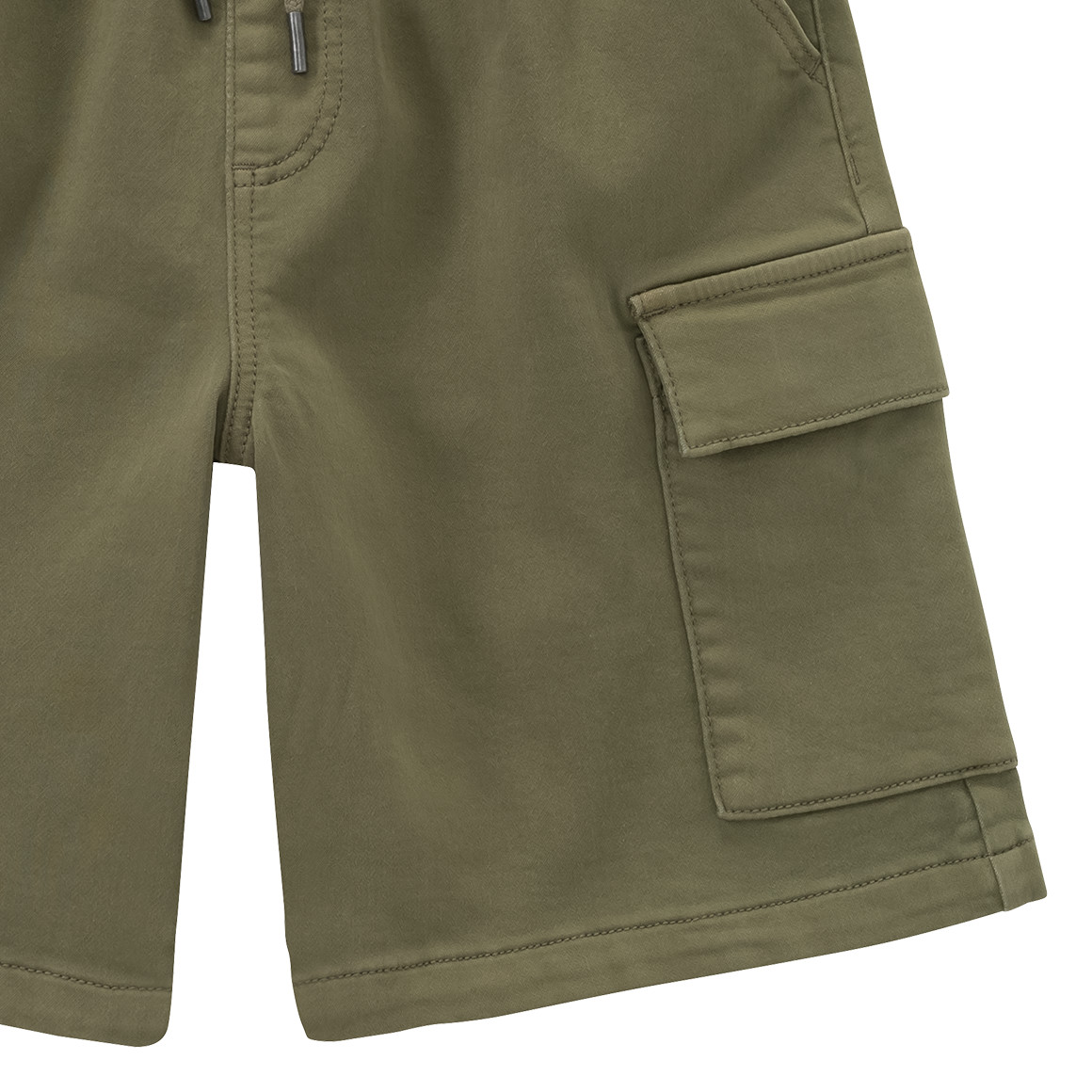 Beatwear Jungen Pull-On Shorts mit Tunnelzug oliv