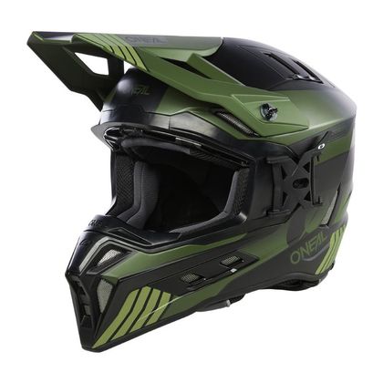Casque cross O'Neal EX-SRS - HITCHHIKER V24 2024 - Noir / Vert
