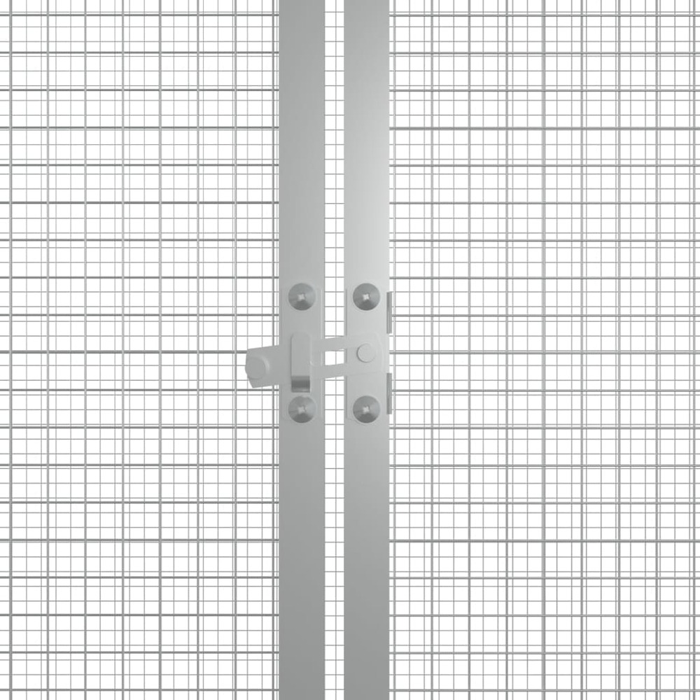 Cage pour poules anthracite 200x91x100 cm acier galvanisé