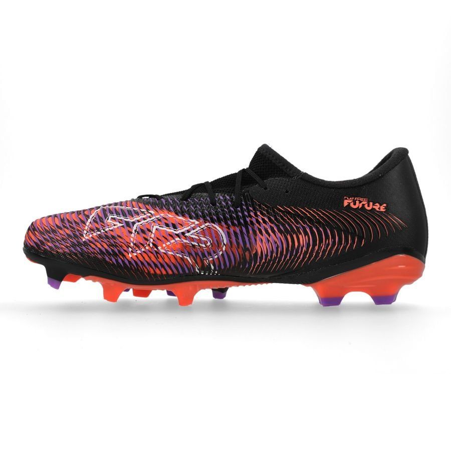 PUMA Future 8 Match Low FG/AG Unlimited - Noir/Blanc/Glowing Red