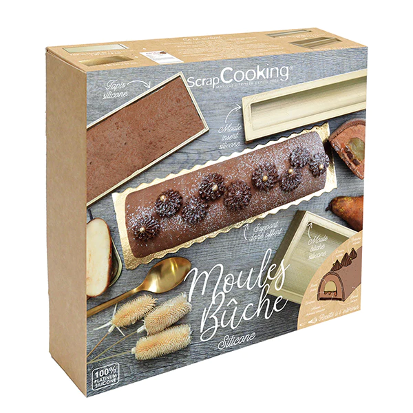 Coffret bûches 3 moules Scrapcooking