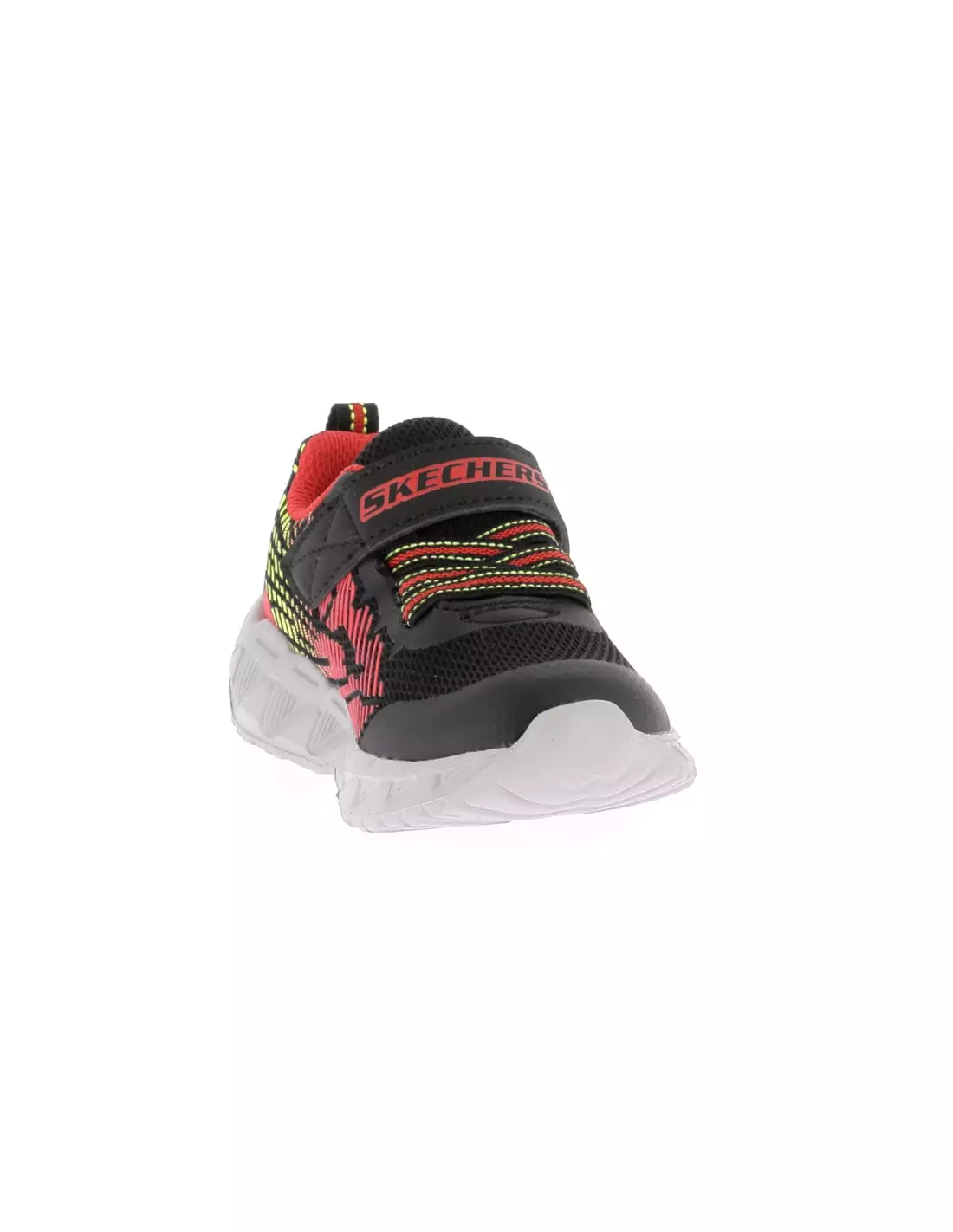 SKECHERS MAGNA LIGHTS GRUX - Baskets BLACKREDLIME