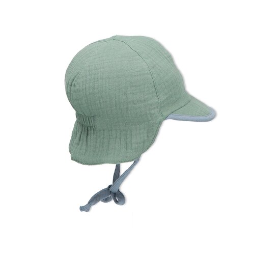 Casquette saharienne réversible   Bleu/Vert        de               Sterntaler
