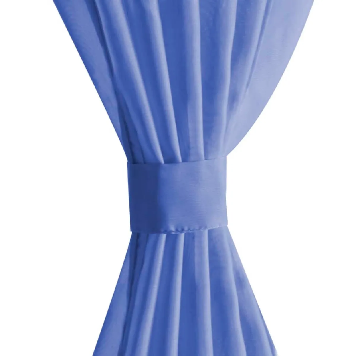 vidaXL Rideau occultant Voile Bleu - 2 pcs - 140x175 cm
