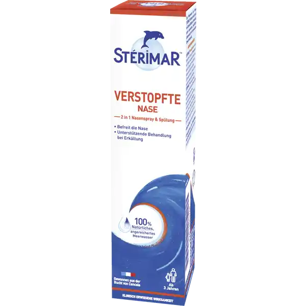 Verstopfte Nase 2 in 1 Nasenspray & Spülung