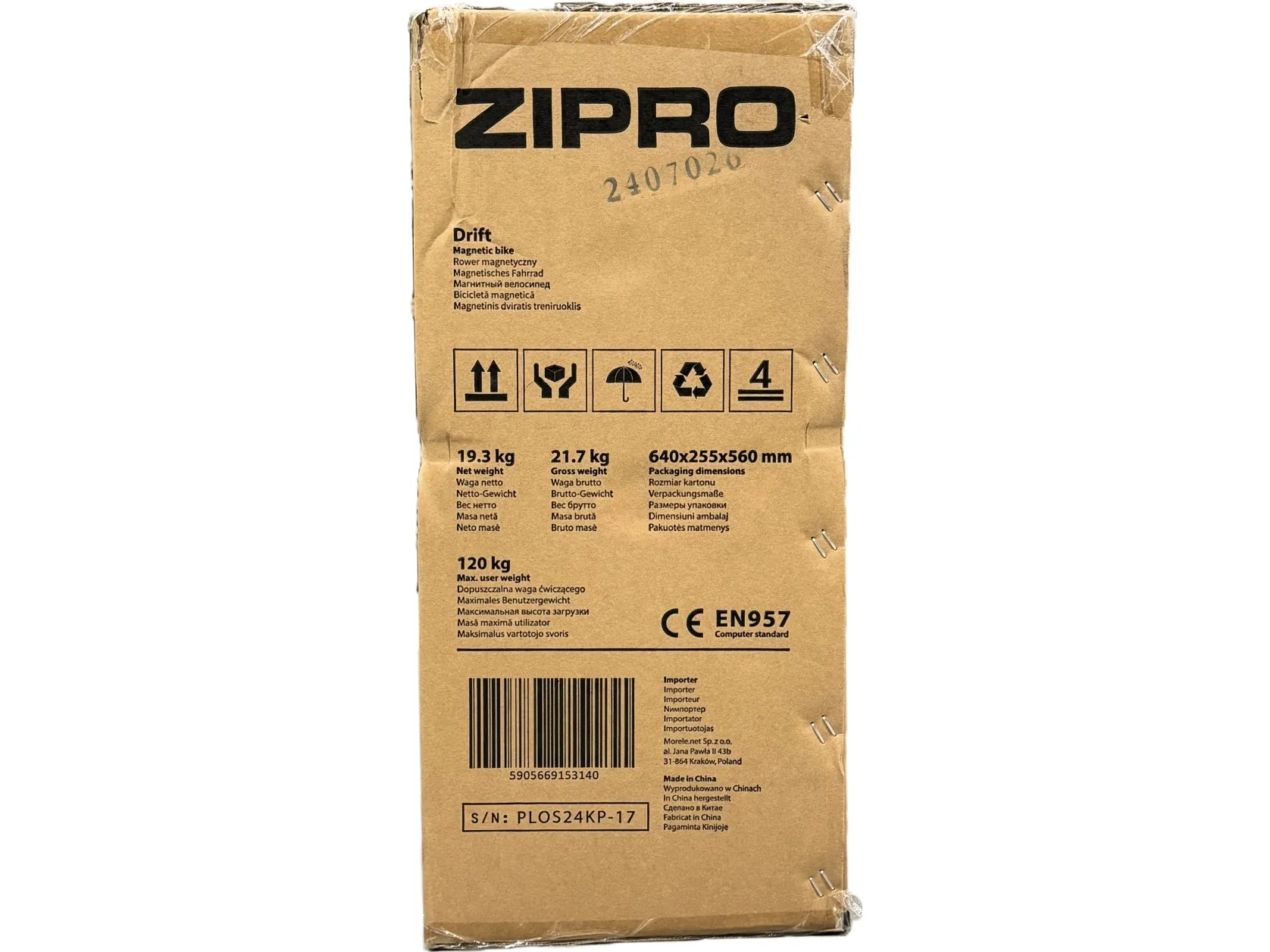 Zipro Drift magnetisk stationær cykel