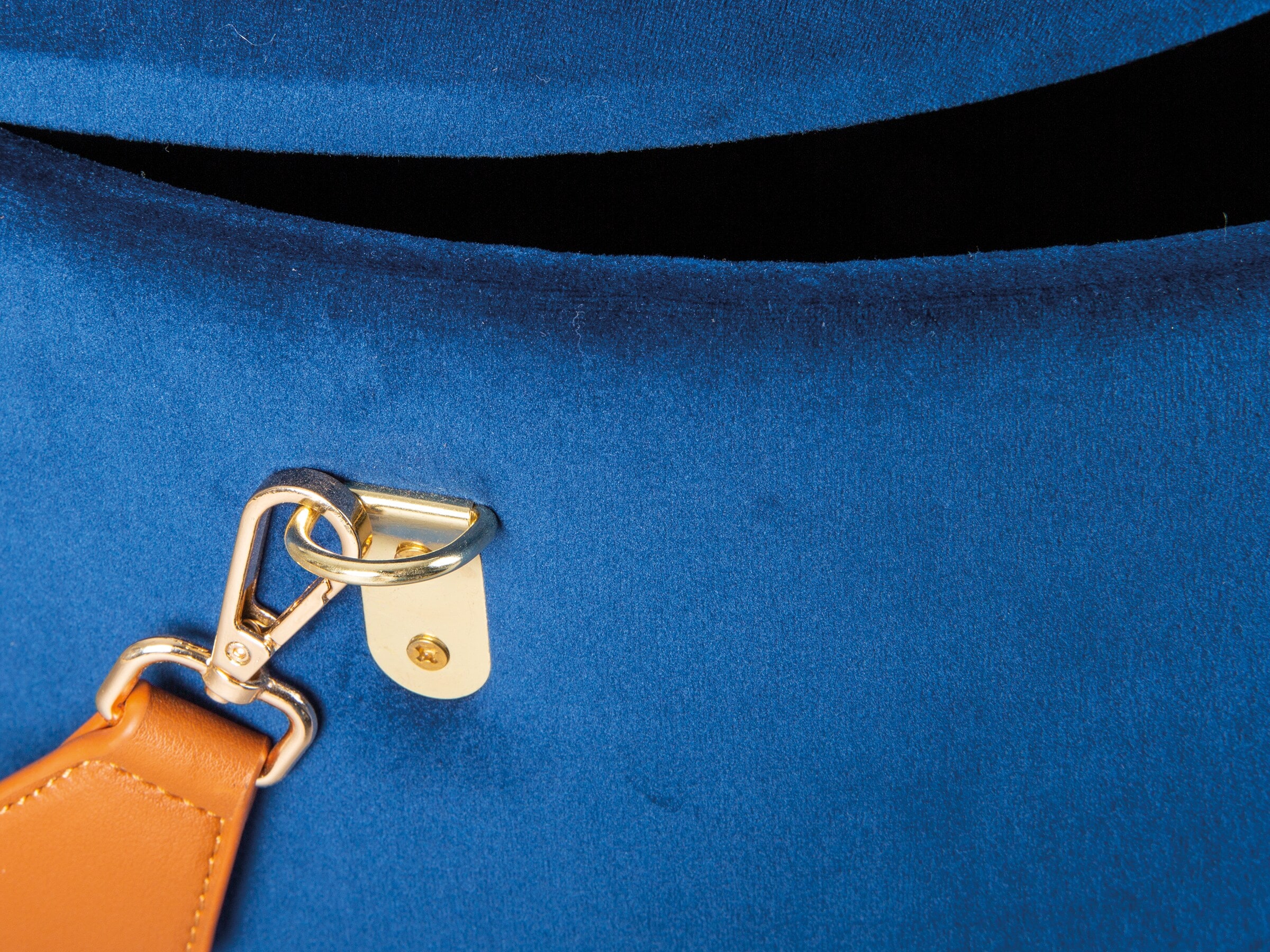 Inter Link Hocker Papua mit Stauraum und Griff - Blau