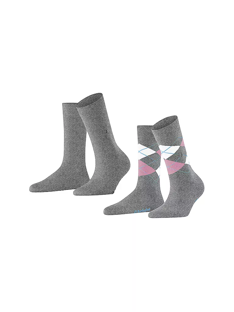 BURLINGTON Damen Socken EVERYDAY 2-er Pkg 36-41 light grey grau