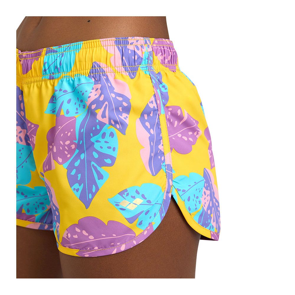 Arena ALLOVER - Short de bain Femme lily yellow multi