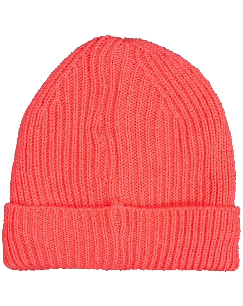 Strick-Mütze VELICI in flu red