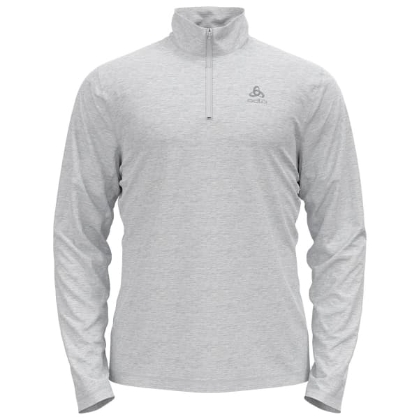Sweat polaire randonnée ODLO 1/2 ZIP BERRA GREY MELANGE